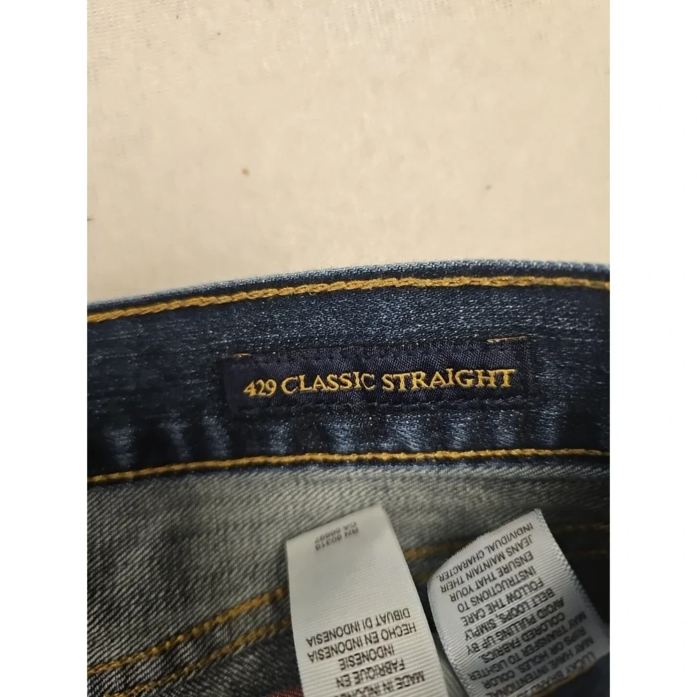 Lucky Brand Jeans Mens 32x30 Blue 429 Classic Straight Leg Medium Wash Flex